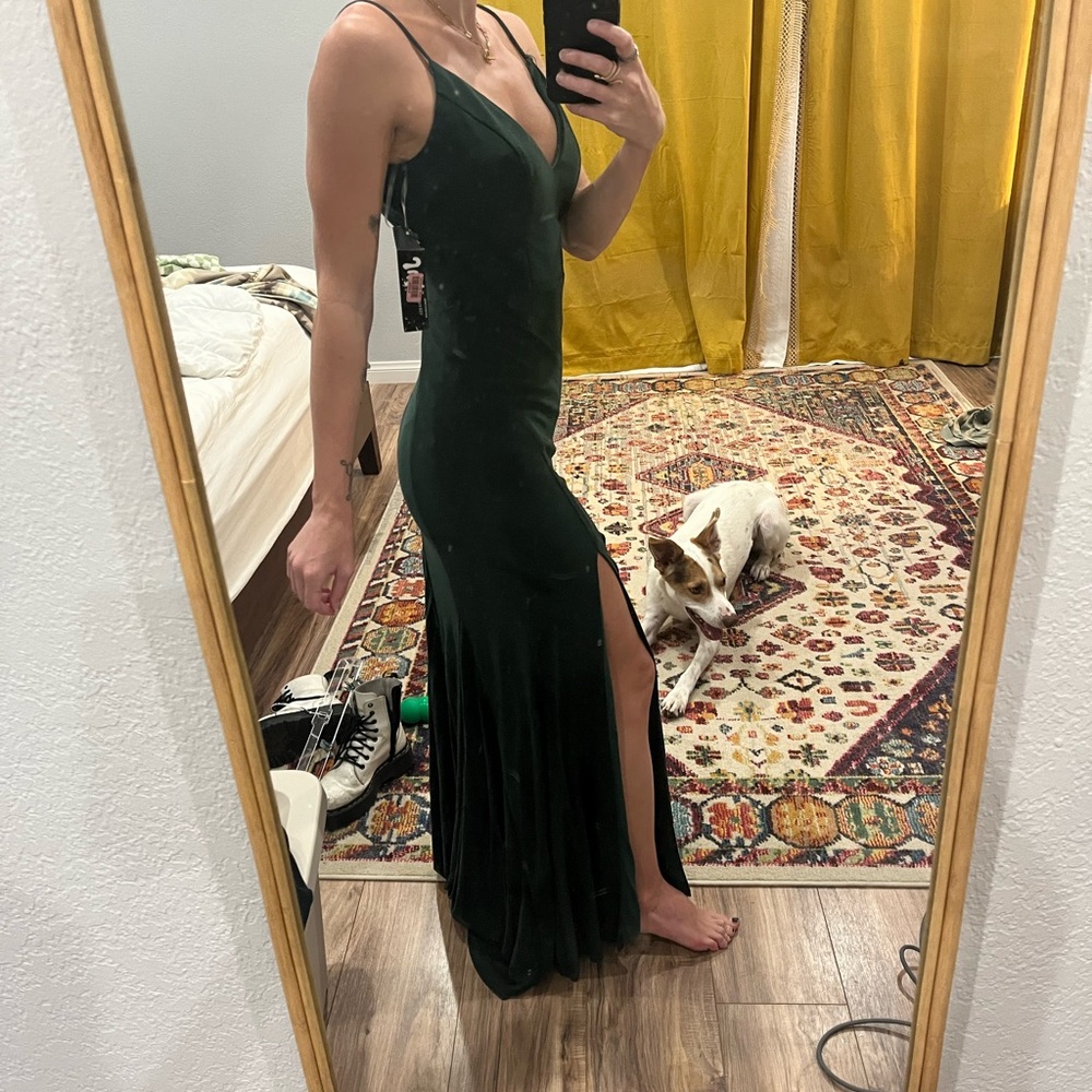 Green formal maxi